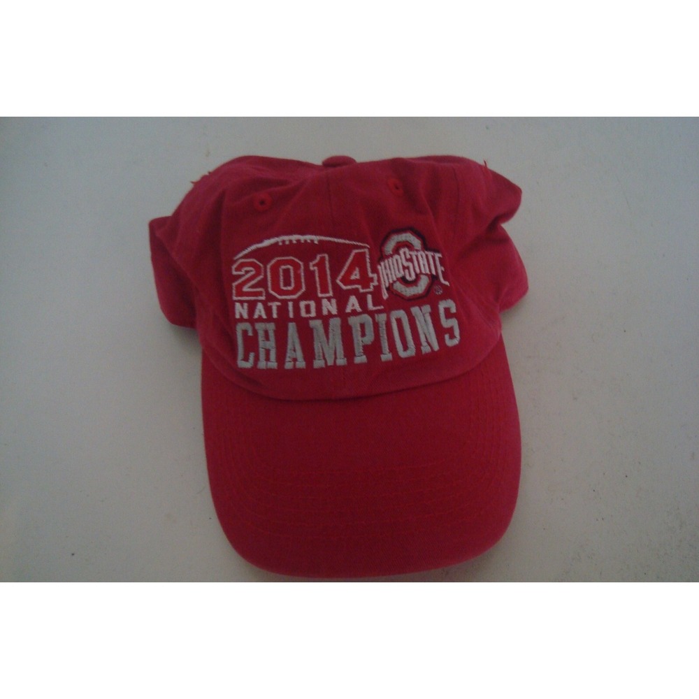 OHIO STATE CHAMPS 2014 STRAPBACK DEADSTOCK HAT CAP VINTAGE H4